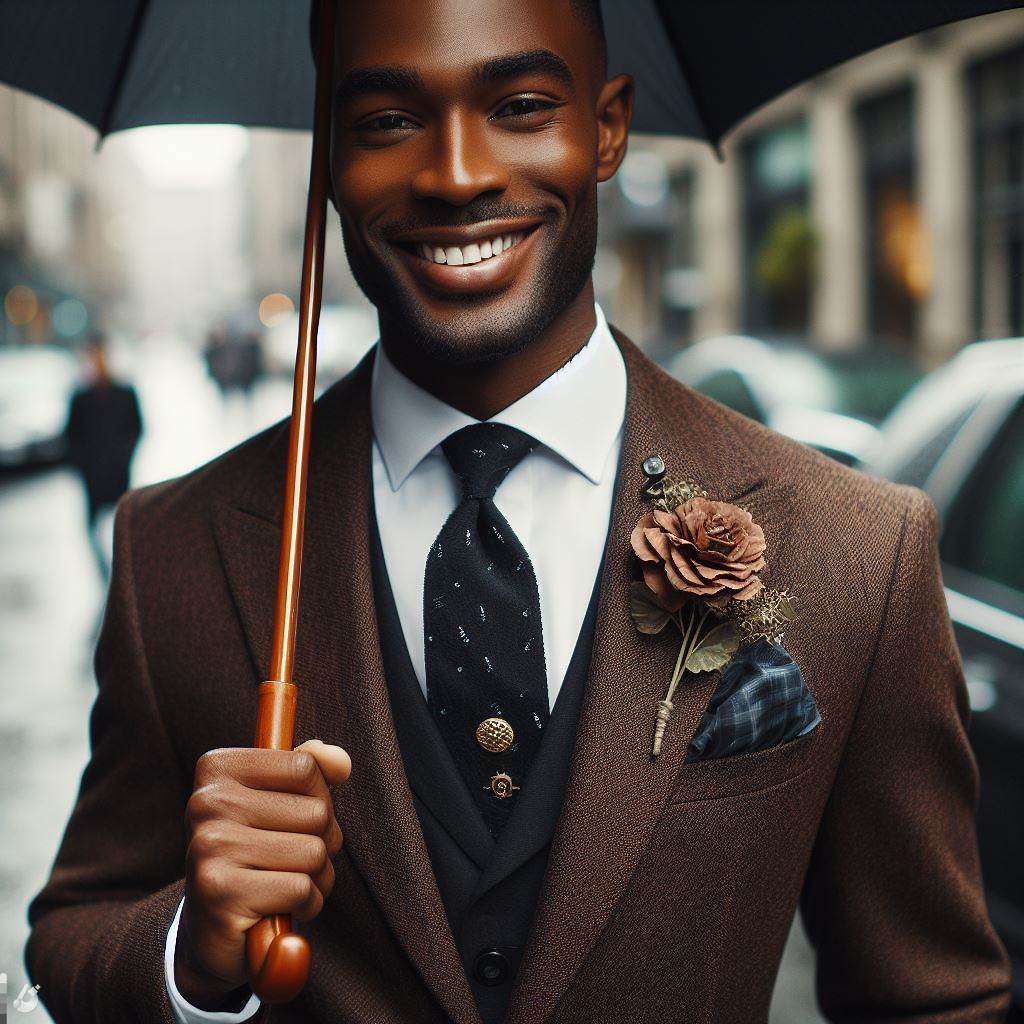 A modern gentleman wearing a suit