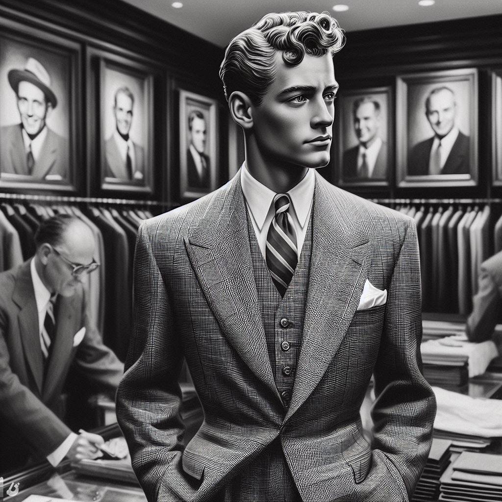 A suit from the 1950s